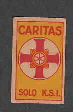 Ancienne   étiquette   Allumettes   Tchécoslovaquie L39  Caritas 1    