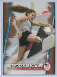 RARE 2020 TOPPS OLYMPICS BROOKE RABOUTOU BRONZE CARD #29 USA CLIMBING 2021 ~ QTY - Picture 1 of 2
