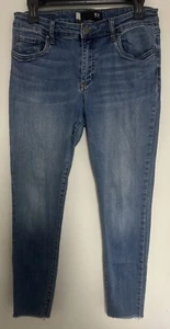 Kut from the Kloth Blue Denim Donna High Rise Ankle Skinny Jeans Womens Size 10 - Picture 1 of 11