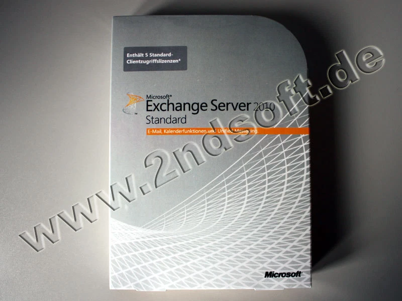Exchange Server 2010 Standard mit 5 CALs  Vollversion, deutsch, SKU: 312-03983 - Bild 1 von 1