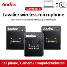 Godox MoveLink II M2 2.4GHz Dual Channel Wireless Microphone System Mic TX+TX+RX