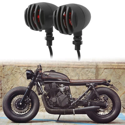 Motorcycle Grill Bullet Turn Signals Lights For Honda Nighthawk 750 650 450 250 - Image 1 of 4