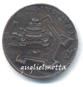 PAPA PIO IV 1559 FORTIFICAZIONI CASTEL SANT' ANGELO MEDAGLIA HAMERANI - Imagen 1 de 2