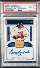 2021 Flawless Honored Ink Terry Bradshaw ON CARD Auto 1st/10 GEM 10! POP 1!