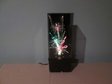 Vintage Fiber Optic Flower Lamp Musical Color Changing 14" Light Plastic Case