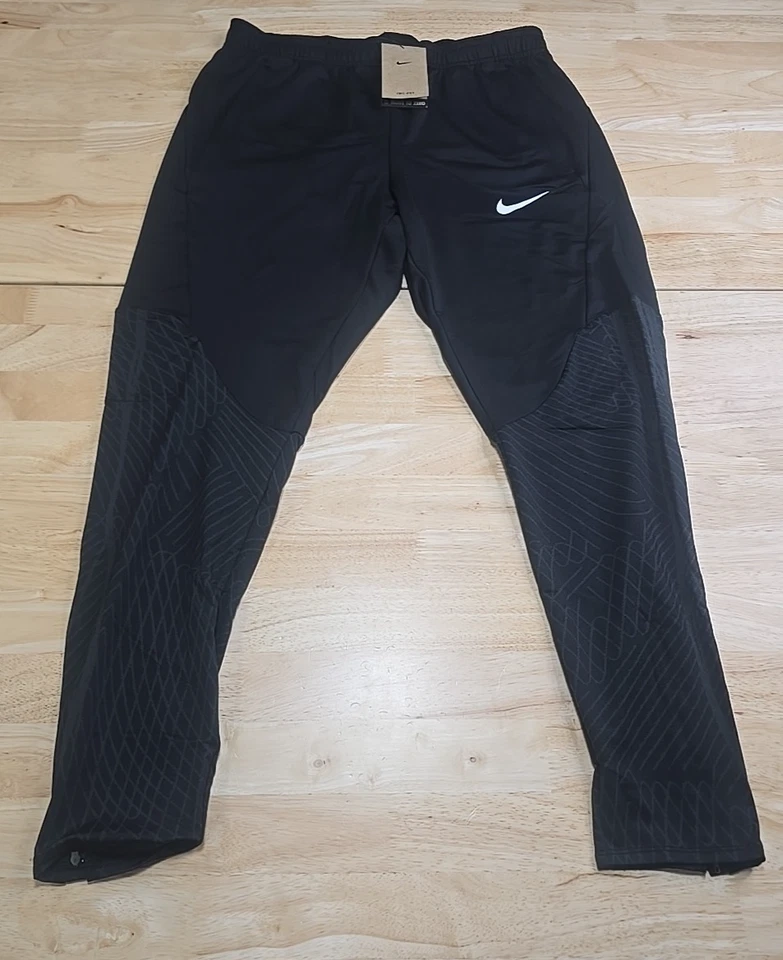 Nike Dri-FIT Strike "Black" Soccer Pants Slim Zip Ankle DV9269-010 Men's Size L