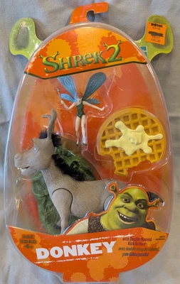 Figura de acción burro con acción de patada de doble aroved - Shrek 2 - Hasbro, 2004 - NUEVO Foto 1 de 4