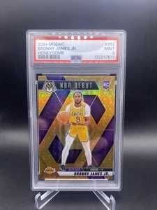 2024-25 Mosaic Bronny James Jr. RC Honeycomb SP  PSA 9 Lakers - Picture 1 of 2