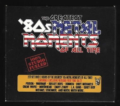 The Greatest '80s Metal Moments of All Time by Various Artists (CD, 2 Discs Set) Foto 1 de 4
