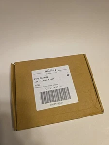Soimuk Pipe Clamps 4 In(114mm) 304SS Stainless & Rubber Cushioned 6 Pack - Imagen 1 de 2