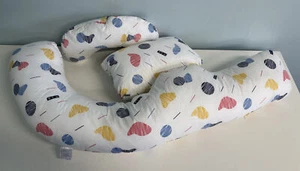 M&A Breastfeeding Pillow NEW/Open box 3-Pillows included Nursery 80's print - Picture 1 of 12