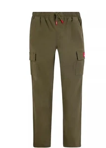 NEW Levi’s Boys Twill Cargo Pant- Olive Night - YOUTH Size 8 Stretch - Picture 1 of 12