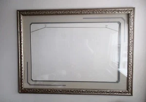 Super-Large Wall Picture Frame - 42 Inches x 57 Inches With Double Matte & Glass - Picture 1 of 3