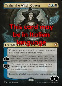 MTG TASHA, THE WITCH QUEEN 364 EXC - TASHA, LA REGINA DELLE STREGHE - CLB-X IT - Bild 1 von 1