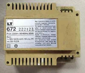 ALIMENTATORE TOP TERRANEO BTICINO SEKO FARFISA LT 672 IMPIANTO CITOFONICO 8V 12V - Bild 1 von 1