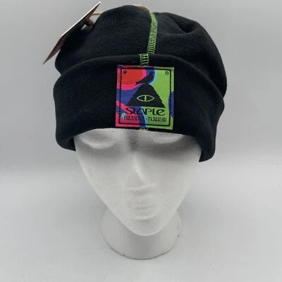 Sombrero Poler - Gorro polar de fieltro negro con costuras verdes - Nuevo  Foto 1 de 4