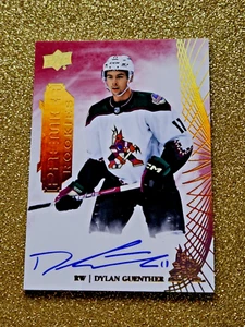 2022-23 Upper Deck Premier Gold Spectrum Dylan Guenther Rookie Auto On Card #129 - Picture 1 of 8