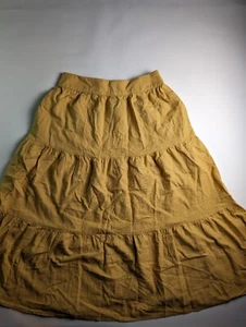 Womens Matty M Yellow Skirt Size XS Three Tier Midi Skirt New With No Tags - Picture 1 of 7