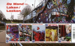 Timbres - Belgique - De Wand - Laeken - The Art of Graffiti - 2011 (1) - Picture 1 of 1
