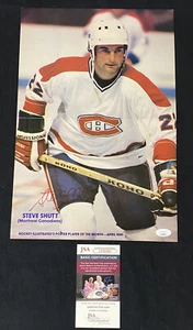 Steve Shutt Montreal Canadiens NHL Auto Signed Magazine Poster Photo ~ JSA COA - Picture 1 of 5