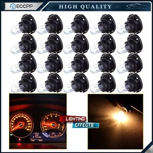 20x Warm White T5/T4.7 Neo Wedge LED Bulb Dash A/C Heater Climate Control Light - Picture 1 of 4