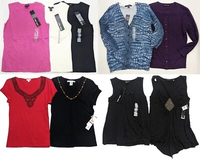 Women's Top Lot: Spring+Mercer, Fylo, Nine West, Kiara, Fever - Size S (e57) - Image 1 of 4