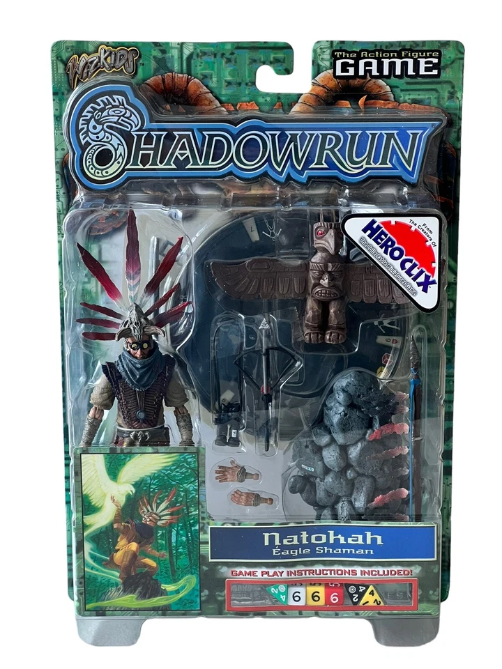 Shadowrun Duels Natokah Eagle Shaman WizKids Action Figure Game Toy 2003