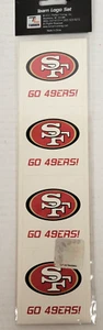 San Francisco 49ers - Set of 8 Stickers, New - Picture 1 of 2