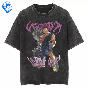 T-Shirt Cartoon maniche corte da Uomo Dragon Ball Vegeta Ultra Ego - Bild 1 von 9