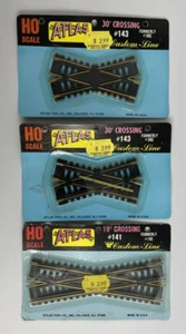 Lot of 3 - Atlas HO Scale Crossing Tracks #141 and #143 - Picture 1 of 1