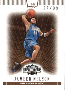 2007-08 Topps Triple Threads Sepia #57 Jameer Nelson/99 - casi nuevo-como nuevo - Imagen 1 de 2
