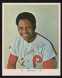 1971 ARCO Larry Hisle  PHILADELPHIA PHILLIES  UNSIGNED  8 x 10  PHOTO CARD #3 - Picture 1 of 1