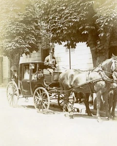 France Paris Horses Parisians Transport Old Photo Amateur 1890 - Picture 1 of 3