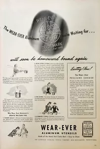 1944 Wear Ever Aluminum Utensils vintage ad pressure cooker - Picture 1 of 1