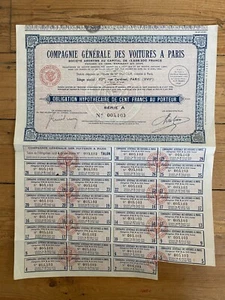 Compagnie Générale des VOITURES A PARIS (M) - Picture 1 of 1
