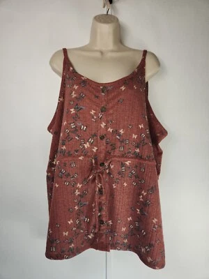 Maurices Plus Sz 1X  Tank Top Cami Babydoll Waist - Image 1 of 4