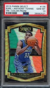 2015 Select Karl Anthony Towns Try Color Prizm (RC) PSA 10 - Picture 1 of 2
