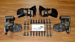 66-67 Chevelle Camaro Door Hinge Set 28pc Bolts Hinges LH RH GTO Cutlass Skylark - Picture 1 of 11