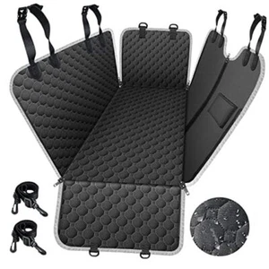 Dog Car Seat Cover for Back Seat, Waterproof Standard (54" W x 55" L) Black - Picture 1 of 7