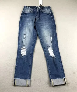 Hammer Jeans Damen 11 blau Denim distressed gerader Bündchen neu mit Etikett - Bild 1 von 13