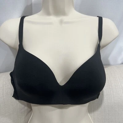 H&M Women's Bralette Bra 12 Black Lace Padded - Image 1 of 4