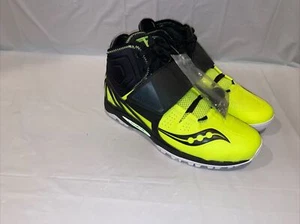 Saucony Men's Lanzar Jav2 Track Shoes, Citron/Black, Size 9 D Medium US - Picture 1 of 10