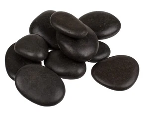 Wellness Massage Steine Set Basaltsteine in Tasche - Bild 1 von 4