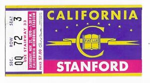 1970-1979 Stanford University Indians Cardinal Football Ticket Stubs - You Pick