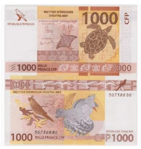 FRENCH PACIFIC TERRITORIES 1000 FRANCS CFP 2014 P 6 New UNC Banknote - Picture 1 of 2