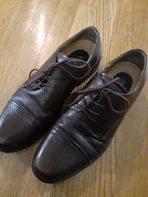 Chaps 96-7707 Mens Brown Leather Cap Toe Oxford Shoes 10.5 M - Image 1 of 4