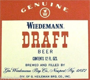 Wiedemann Beer Label Refrigerator / Tool Box Magnet - Picture 1 of 1