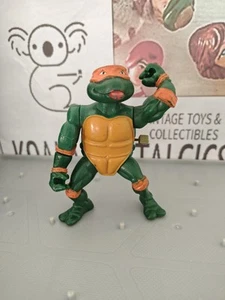 Vintage TMNT Ninja Turtles Figure Rock N Roll Mike 1989 - Picture 1 of 3