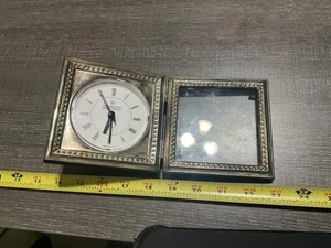 Vintage International Silver Company , Plated Double Clock and Frame, Works - Picture 1 of 8