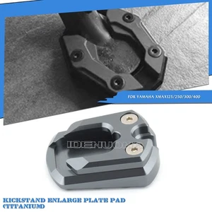 Almohadilla de extensión de soporte lateral de titanio para Yamaha XMAX 250 17-25 18 - Imagen 1 de 11